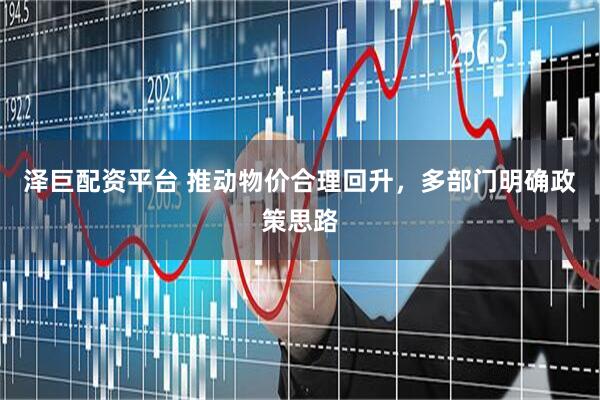 泽巨配资平台 推动物价合理回升，多部门明确政策思路