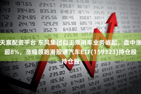 天宸配资平台 东风集团自主乘用车业务崛起，盘中涨超8%，涨幅领跑港股通汽车ETF(159323)持仓股